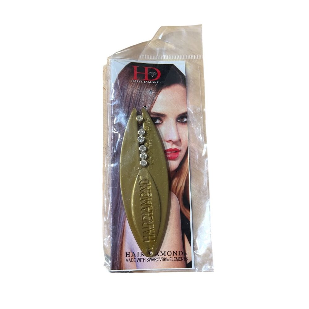 HairDiamond Hair Accessory With Swarovski Elements Gold Tone 6 Diamonds Per Pack